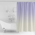 thumbnail image 2 of Romantic Purple Shower Curtain, 60" x 72", White Gradient Waterproof Bathroom Curtain Washable Shower Curtain Set with 12 Hooks, 2 of 6