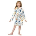 thumbnail image 6 of FORMRS Niños Bathrobe Unisex Hooded Robe Soft Plush Pajamas Sleepwear, Size 7-9T, Tropical Jungle Vibes, 6 of 7