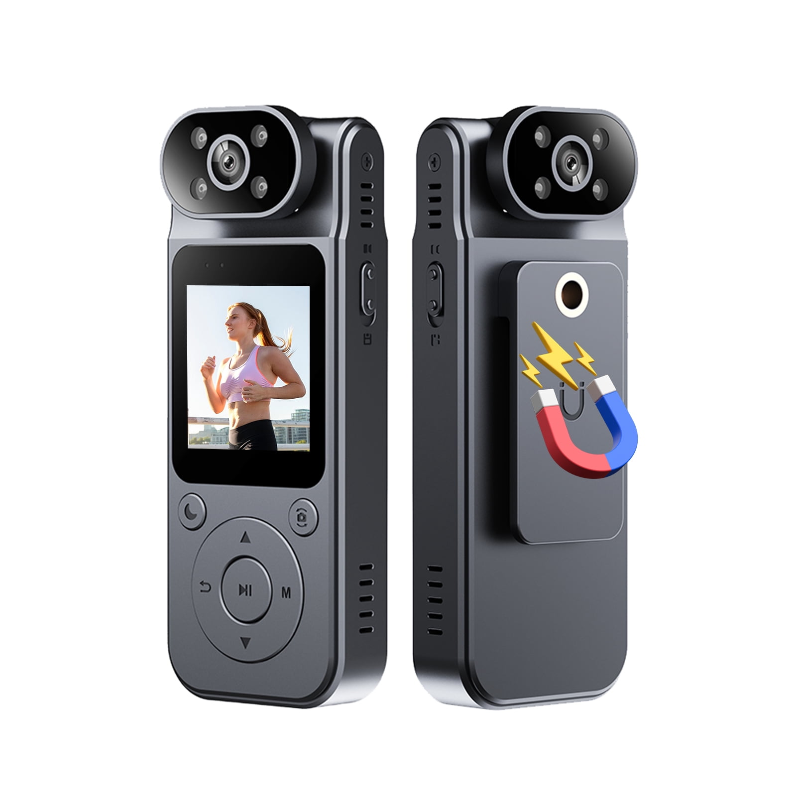 Camcorder,Video Camera Video Clip 180° Rotatable Camera With And 4k Lens And Rotatable Clip Body Camera 4k Video 4k Body Cam Video Rotatable Lens With Clip With Body Audio And Clip Law