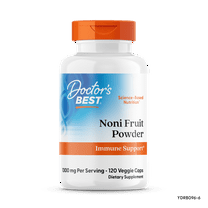 Doctor's Best Noni Concentrate 650mg, Whole Food, Non-GMO, Gluten Free, Soy Free, Vegan, 120 Veggie Cpas