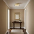 thumbnail image 7 of 83513LCB Lark Tess - 16W 2 LED Medium Flush Mount-5.5 Inches Tall and 14 Inches Wide-Lacquered Brass Finish, 7 of 7