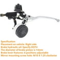 thumbnail image 6 of PET-U 7/8 Brake Front Brake Master Cylinder Levers Pump Replacement for 1981-2020 Suzuki GSX 600F 250R GSX-R 125 400R SFV 650 Gladius SV 650 (Right Side), 6 of 6