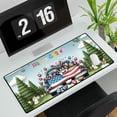 thumbnail image 3 of Happy Easter French Bulldog American Flag Truck Bunny Ears Desk Mat Full Keyboard Mouse Pad Dog Lover Gifts Large Mousepad - 03001, 3 of 5