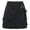 Black, variant on HAORUN Women Cargo Pleated Short SKirt Mini Gothic Punk Streetwear