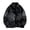 Black, variant on Men's Denim Jackets Solid Color Lapel Button Down Retro Loose Casual Jeans Jackets Trucker Coat