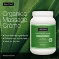 thumbnail image 4 of Bon Vital' Organica Organic Massage Creme, 1 Gallon, Organic Jojoba Oil, Non-Greasy, Hypoallergenic, Cream For Sensitive Skin, Massage Therapy & Muscle Relaxation, Spa Quality, 4 of 6