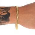thumbnail image 2 of Nuragold 14k Real Yellow Gold Solid Miami Cuban Link 6mm Chain Bracelet (7"-9") Italian Jewelry for Men, 2 of 12