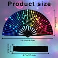 thumbnail image 2 of Ventilador plegable Hand Rave dmjuncong fluorescente con bolsa grande, 2 of 6