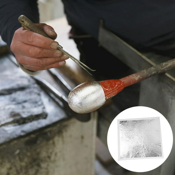 PBPBOX 200pcs Foil Leaf Sheets Decoration Foil Leaves for Artists Decorative Projects