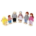 thumbnail image 2 of Gente de muñecas de madera 6Pcs de Miembros de Familia Artesanal Juguete para Niños Bebé MagiDeal Gente de muñecas de madera, 2 of 6