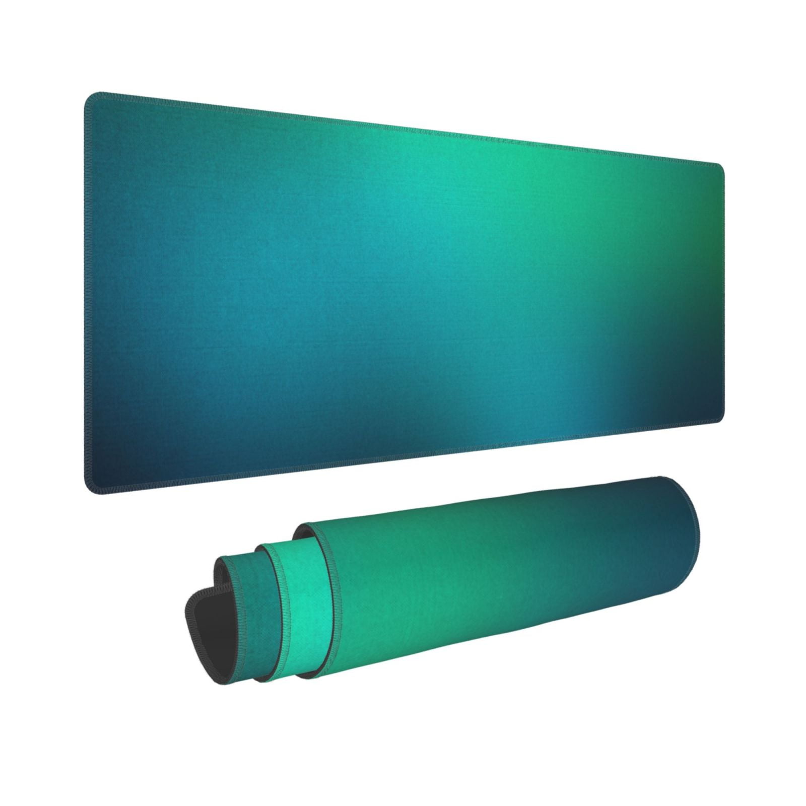 Xecao Green Turquoise Teal for Mouse Pad - Waterproof Extended Contour Mouse Mat, Large Gaming Mousepad Laptop Keyboard Mat with Non-Slip Rubber Base