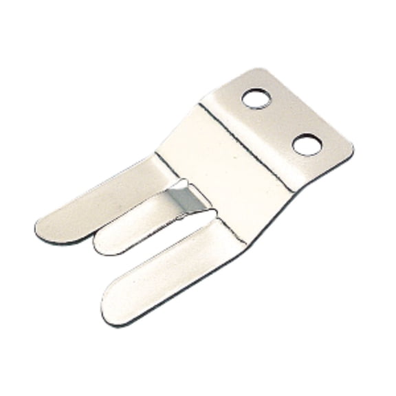 4" Silver Contemporary Microphone Clip with Two Holes