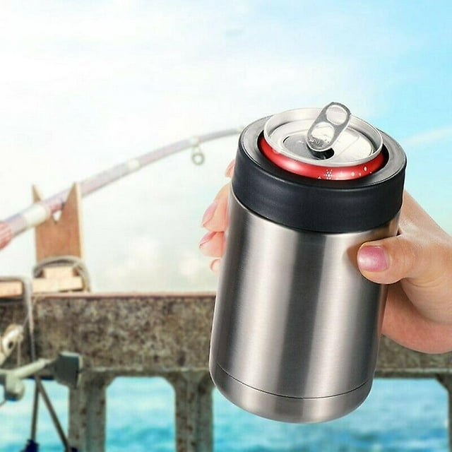 refroidisseur De Canette Isol Double Paroi En Acier Inoxydable Pour Bouteille De Bire 12oz
