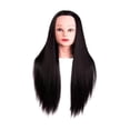 thumbnail image 2 of Cabeza de entrenamiento de peluquería, cabeza de muñeca de cosmetología para principiantes cabezales de maniquí para acondicionador de negro, 2 of 8