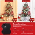 thumbnail image 6 of JoanKaren 3ft Mini Christmas Trees,Pre-Lit Artificial Xmas Tree with 78 Led Lights,8-Mode,Snowman Light Base, 6 of 9