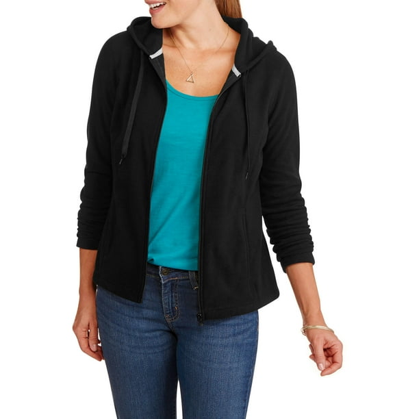 Download Danskin Now - Women's Microfleece Mock Neck Hooded Jacket ...