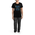 thumbnail image 4 of CafePress - Caught, Hook, Line, Sinker , Married! Pajamas - Women's Short Sleeve Print T-Shirt and Pants Dark Cotton Pajama Set, 4 of 7