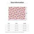 thumbnail image 3 of KLL Strawberry And Cheery Print Fleece Throw Blanket, Horizontal Fleece Bedding Cute Soft Blankets Comfy Fleece Flannel Plush Home Decor for Couch & Bed -40"x30", 3 of 9