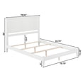 thumbnail image 4 of Madison King Solid Wood Foundation Bed in White, 4 of 10