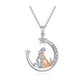 thumbnail image 1 of Collar de plata 925 para mujer con colgante de perro, 1 of 4
