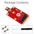 thumbnail image 3 of Adaptateur M.2 Key B vers Mini PCI-E mPCIe pour Module 3G / 4G / 5G Supporte Carte Type 3042/3052 Dimension M2 Key B, 3 of 5