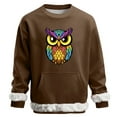 thumbnail image 1 of Ceisia Men's Mardi Gras Venice Mask Fuzzy-Trim Sweatshirt | Winter Festive Casual Pullover Gift, 1 of 6