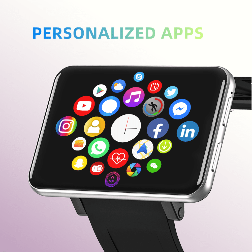 4G Smart Watch 2.86 Inch Screen 1GB+16GB Android 7.1 Support SIM GPS WiFi 2700mAh Large Screen Watch