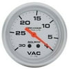 AUTO METER 4484 2-5/8IN VACUUM, 30 IN. HG MECH, ULTRA-LITE