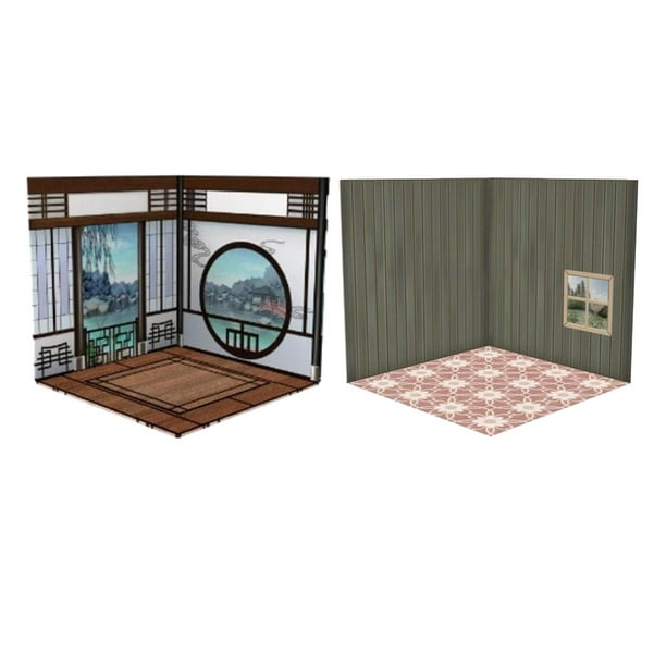 Fondo de Almacenamiento de Colección de Exhibición de Modelo de 2 Uds 1:12 para Vehículos de Figura Sunnimix Tablero de visualización de fondo