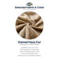 thumbnail image 2 of Ultimate Sack 6ft Bean Bag Chair and Footstool, Oversized Lounger, Camel Fur, 2 of 7
