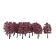 thumbnail image 5 of Árboles modelo 20pcs Modelo Árboles Plástico Violeta Roja para Paisaje de Tren Modelismo Ferroviario 1:100 Magideal Árboles modelo, 5 of 7