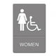 US Stamp 4814 ADA Toilettes Sign Femmes en Fauteuil Roulant Symbole en Plastique Moulé 6 x 9 – image 1 sur 12