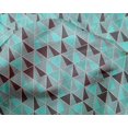 thumbnail image 4 of oneOone Silk Tabby Fabric Triangle Geometric Printed Fabric 1 Yard 42 Inch Wide, 4 of 4