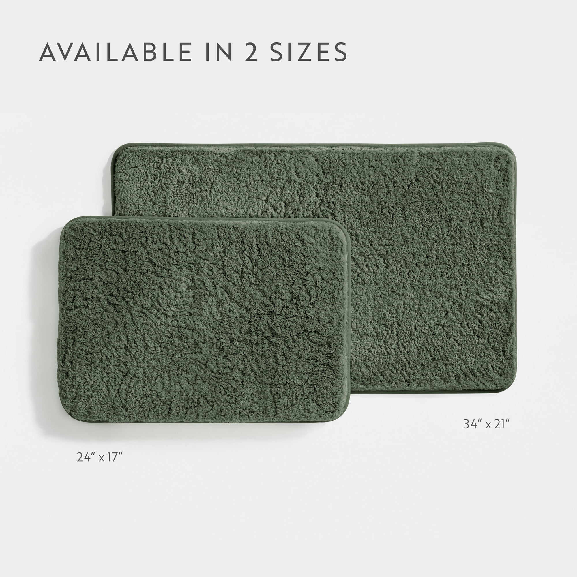 Plush Absorbent Bath Mat Rug with Anti-Skid Rubber Backing - Comfort Canopy
