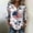 Blue, variant on Womens Short Sleeve Shirts for Women Patriotic Notch V Neck 3/4 Sleeve Star Flag Print Peplum Blouse 250th Anniversary Usa Summer Shirt Beige 3XL