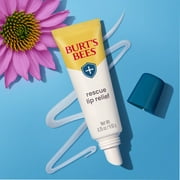 Burts Bees Rescue Lip Relief with Shea Butter and Echinacea, 100% Natural Origin, 2 Pack