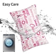 thumbnail image 6 of Pofeuu Breast Cancer Pink Ribbons Awareness (2) Print Polyester Microfiber Plush Pillowcases, Super Soft and Cozy Pillow Case Covers with Envelop Closure（Pillow core not included）-14"x20", 6 of 6
