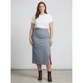 thumbnail image 4 of Womens Plus Size Skirt Midi Maxi Polyester Skirts Long Stretch Straight 14 to 24, 4 of 5
