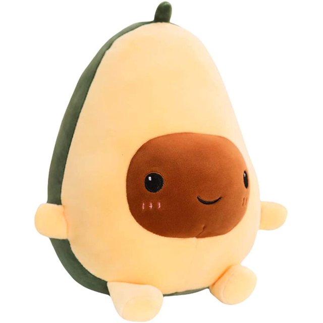 Avocado Plush Toy, 3d Fruit Plush Stuffed Cotton Pillow For Car Sofa Decoration, Nice Gift For Kid Pet (40cm)