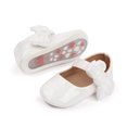 thumbnail image 7 of Toddler Little Girl Dress Shoes Mary Jane Party Sandals Toddler Shoes Baby Girls Cute Fashion Bow Non-slip Soft Bottom Princess Sandals White 12-18 Months, 7 of 7
