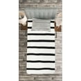 thumbnail image 3 of Ambesonne Art Quilted Bedspread Set 2 Pcs, Minimalist Paintbrush, Twin Size, Charcoal Grey, 3 of 3