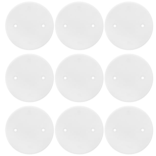 Miangastore Ceiling Cover Plate,30pcs Wire Round Cover Blank Face Plate Ceiling Hole Cover Outlet Cover Outlet Receptacle Protector Face Plates For Electrical Box Cover White