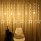 thumbnail image 2 of Cortina De 12 Estrellas Luces De Cadena Estrelladas Led, Luces De Cortina De Ventana con 8 Modos Intermitentes Decoración para Navidad, Boda, Fiesta, Hogar, Patio, Césped, Guerra, 2 of 5