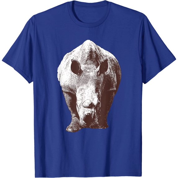 Cool Cute Walking Rhinoceros Hippopotamus Hippo Rhino Animal T-Shirt