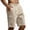 Khaki, variant on LWavelet Cargo Athletic Shorts Men Drawstring Elastic Waist Hiking Shorts Outdoor Classic Tactical Shorts with Multi Pockets