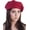 Burgundy, variant on Womens Winter Beret Hat, Angora Knitted Beanie Cap Fall Winter French Classic Beret