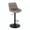 Gray, variant on Hawsaiy Bar Stools Set of 2, Adjustable Swivel Counter Height Bar Stools with Back, Upholstered Modern Barstools with Diamond Stitching, Black