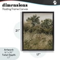 thumbnail image 4 of Stupell Industries Transitional Dense Forest Thicket Black Floating Frame Canvas Art, 17 x 21, by Lettered and Lined, 4 of 8
