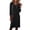 Black, variant on Women's V-Neck Bodycon Midi Dress Long Sleeve Work Casual Sweatshirt Dresses Slim Fit Office to Evening Dress, Black