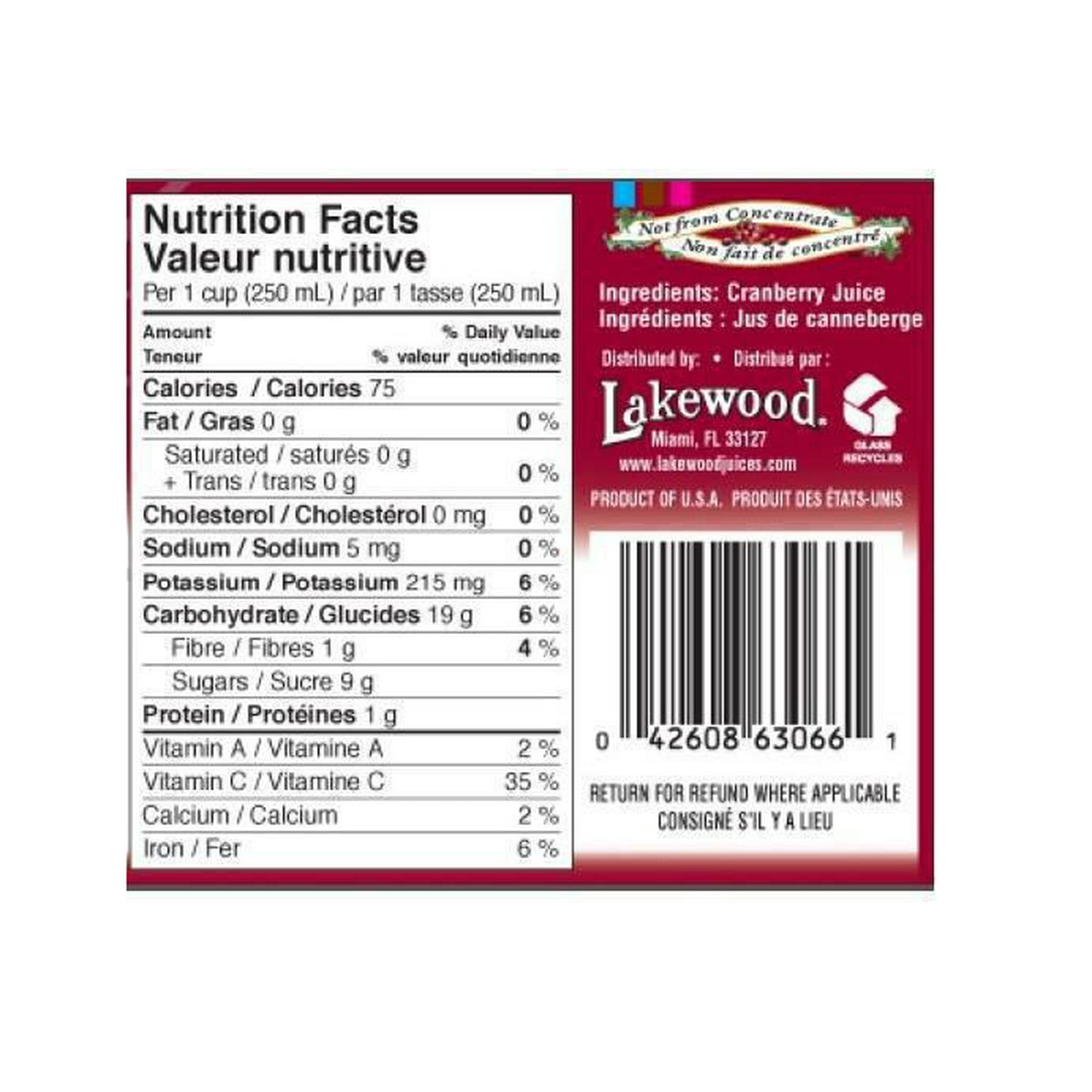 E-LAKEWOOD LW PURE CRANBRY, 946ML
